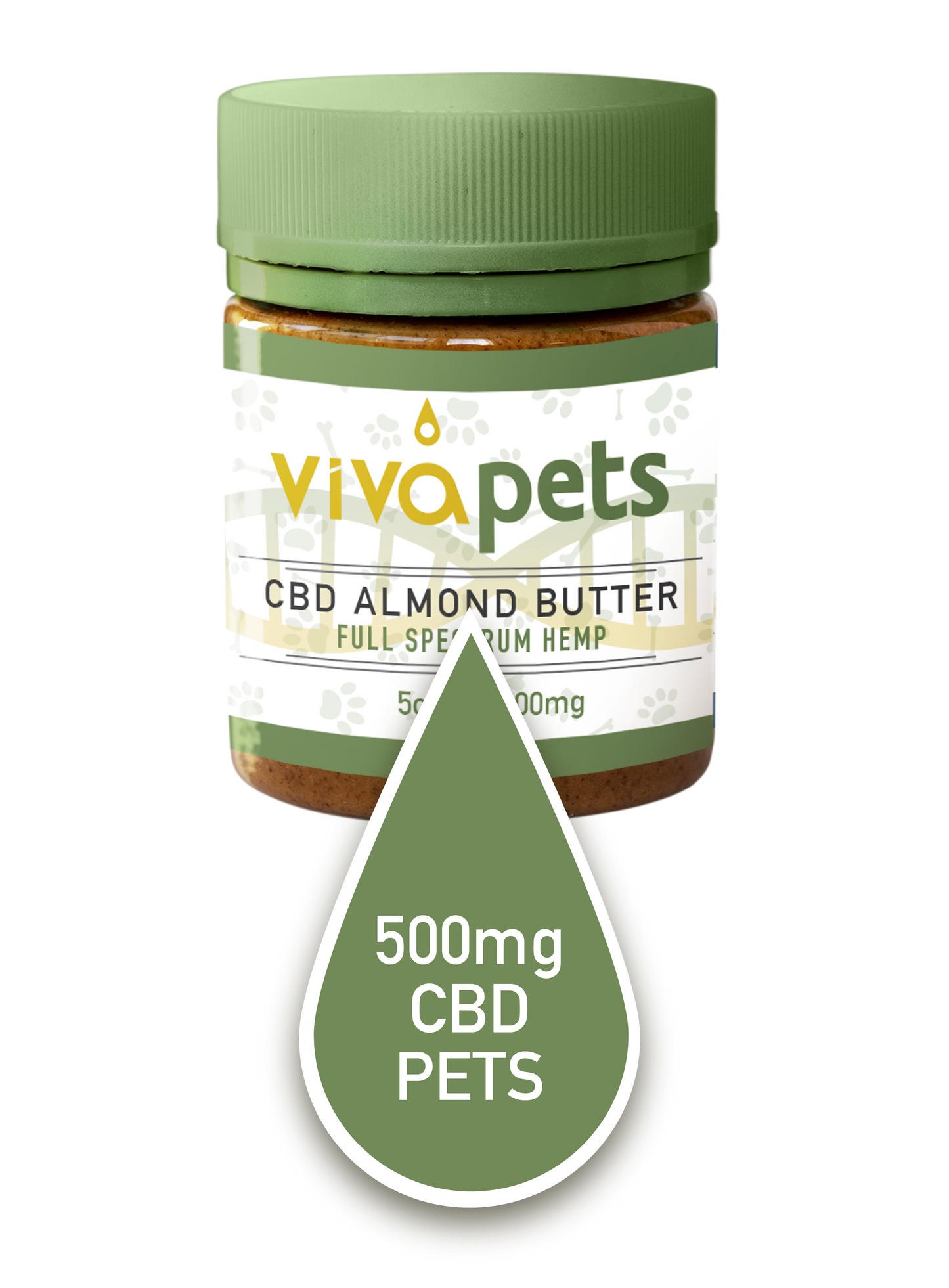 VivaPets Almond Butter 500mg