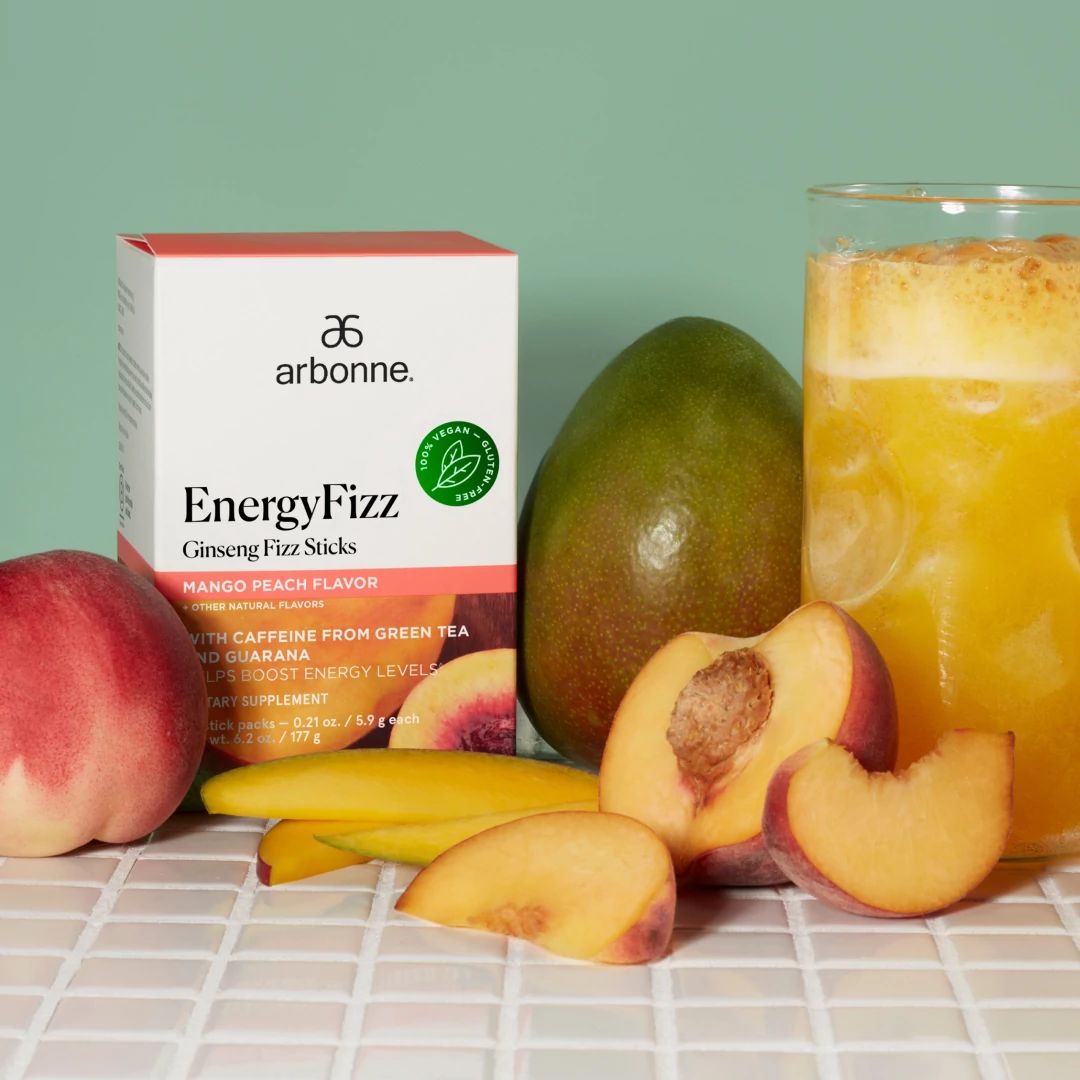 EnergyFizz Ginseng Fizz Sticks - Mango Peach Flavor